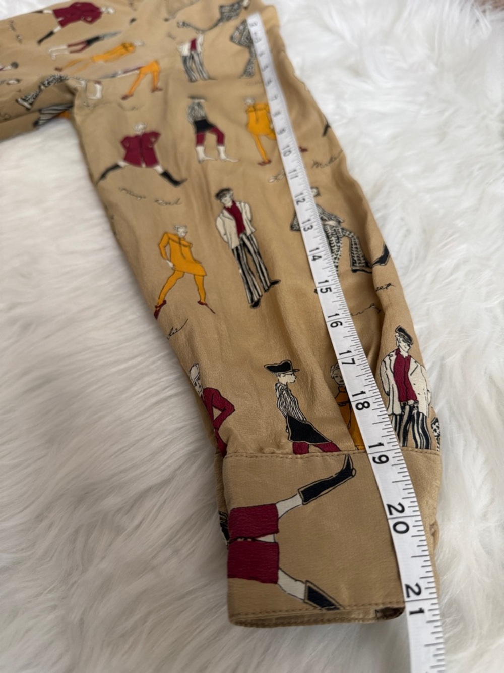 Piano 100% Silk Novelty Print Button Down – Size Women’s Small - Picture 7 of 8